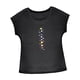 thumbnail image 5 of Camiseta de mujer Ropa deportiva de verano Cuello redondo Camiseta de cuello redondo de moda para viaje a la playa Negro, 5 of 7