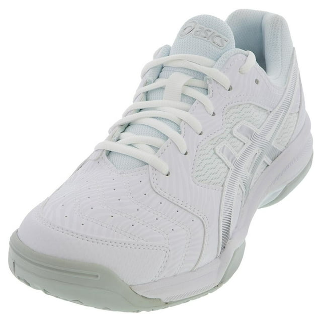 Asics Men`s GEL-Dedicate 6 Tennis Shoes White and Silver (  6   )