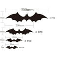 thumbnail image 2 of Halloween Bats Wall Decor, 44 Pcs 3D Bat Halloween Decoration Stickers 4 Size Waterproof Black Spooky Bats for Home Decor, 2 of 5