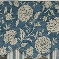 thumbnail image 4 of RLF Home Luxurious Modern Design Classic Basanti Petticoat Style Window Valance 50" x 15" Navy, 4 of 4