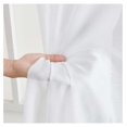 thumbnail image 4 of saney 2 Piece Semi Sheer Voile Short Window Curtain Drapes Grommet Panels for Small Windows, Bathroom & Kitchen (54" W x 54" L, White), 4 of 9