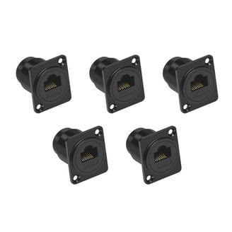 Networx BNC 75 Ohm Feed Through Keystone Jack - Black