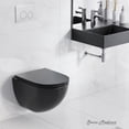 thumbnail image 2 of St. Tropez Wall-Hung Toilet Bowl Only in Matte Black, 2 of 13