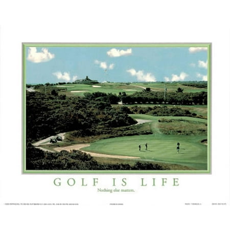 Golf is Life Nothing Else Matters Motivational Mini Poster -