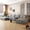 Gray, variant on 135.4" Large Cloud Modular Sectional Couch with Ottoman, Minimalist Upholstered Couches, Comfort U Shaped Sofa for Living Room,Deep Seat Corner Couch,No Assembly Required (Grey,Left Facing Chaise)