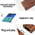 thumbnail image 3 of Unidad flash EASTBULL 4GB x 20 USB 2.0 de madera de nogal marrón oscuro, 3 of 7