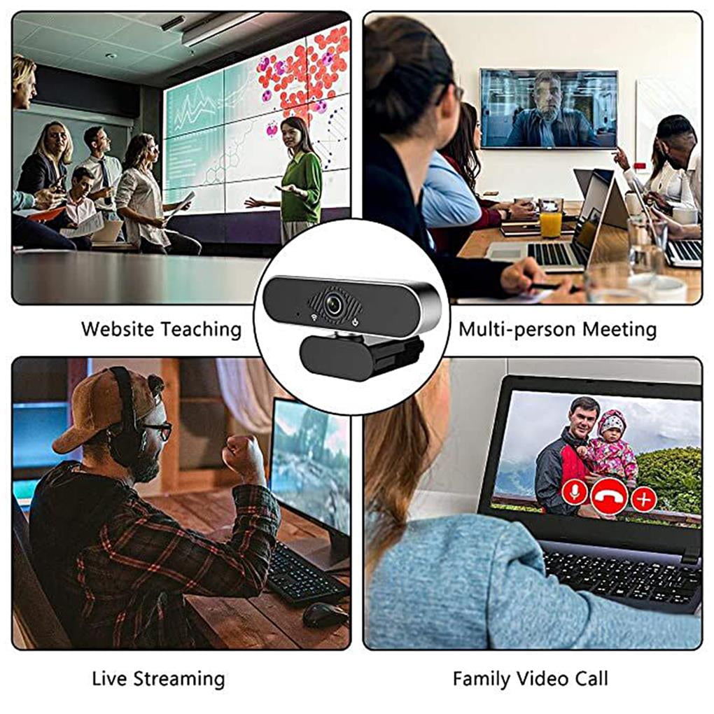 VONKY USB Webcam 1080P HD Web Camera with Microphone Streaming Webcams for PC Laptop Desktop Video Calling Conference Gamin