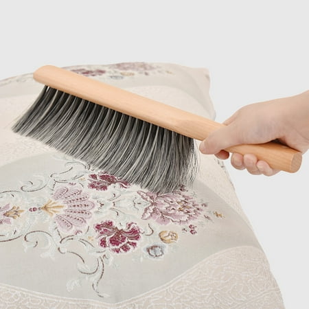 

Inerposs Soft Bristle Bed Sheets Cleaning Brush with Long Handle - Effective for Debris and Hair Removal on Furniture Sofa Car and More