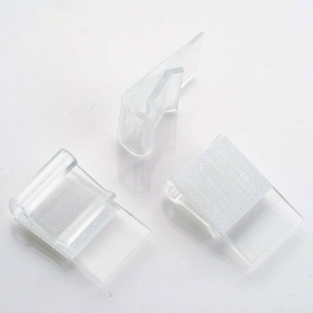 Efavormart 12 PCS Adjustable Clear Plastic Large Table Skirt Clips for ...
