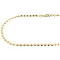 thumbnail image 4 of 10k Yellow Gold Moon Cut Style Link New Solid Chain Necklace (3mm) 24", 4 of 5