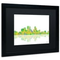 thumbnail image 4 of Trademark Fine Art "Minneapolis Minnesota Skyline" Canvas Art by Marlene Watson Black Matte, Black Frame, 4 of 4