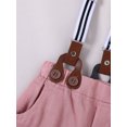 thumbnail image 6 of CARETOO Toddler Boy Clothes Formal Outfit Bowtie Dress Shirt Suspender Pants Cotton Fabric 3pcs Set, 6 of 15