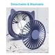 thumbnail image 4 of Mini ventilador de escritorio lindo, pequeños ventiladores de mesa portátiles de enfriamiento rápido para el hogar, dormitorio, mesita de noche, oficina, trabajo, escritorio, dormitorio (azu, 4 of 5