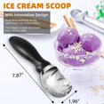thumbnail image 2 of Cuchara para helado con mango de agarre cómodo, acero inoxidable resistente, cucharas de forma perfecta, cuchara para helado (negra), 2 of 5
