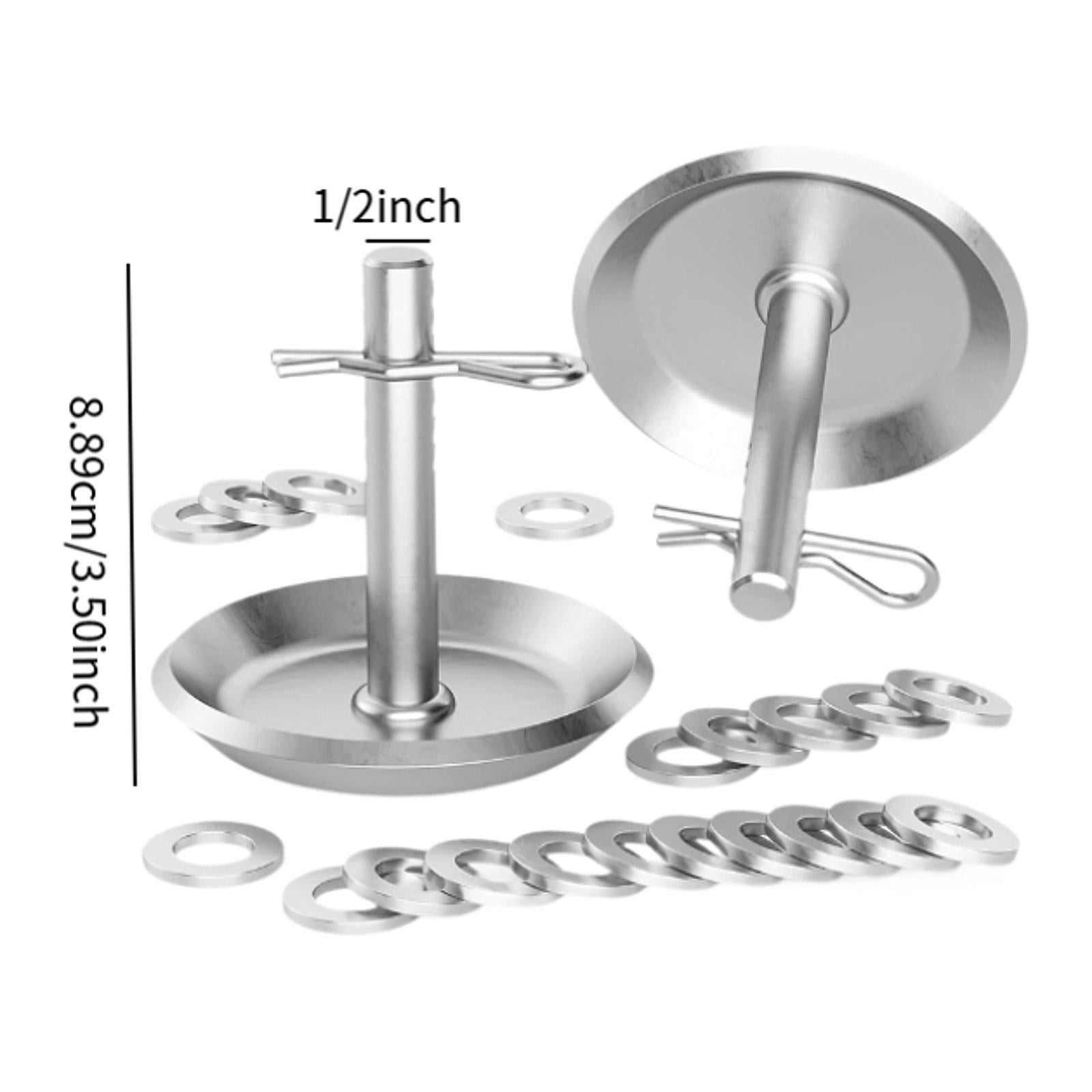 figatia 2Pcs Snow Plow Skid Shoes 2205071 2208864 Accessories for ATV UTV Snow Remove Automotive Parts with Quick Release Cotter Pins with Spacers