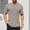 14#Gray, variant on JXMVOJ Men's Cotton Polyester Spring Short Sleeve Button Round-Neck Shirt Casual Fashion Daily Outdoor Wear