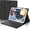 Black keyboard without backlit, variant on Tablet Keyboard Case for iPad Fire Pixel Android 9",9.7",10.1",10.2",10.5",10.9",11", Rechargeable Keyboard, Folio Cover with Stretch Strap for Android/iOS Tablet