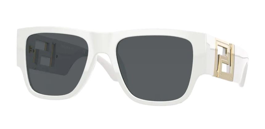 VERSACE VE4403 314 87 White Dark Grey 57 mm Men's Sunglasses