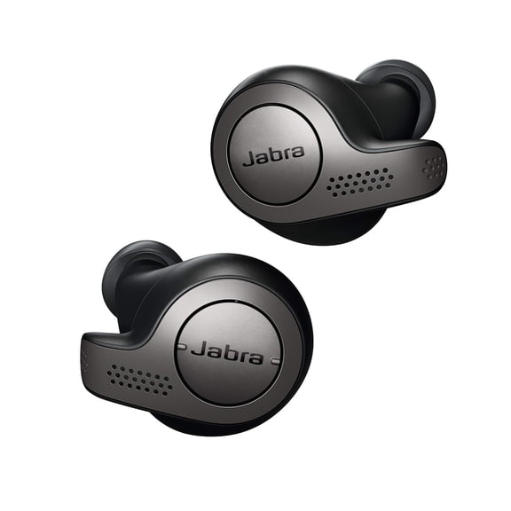 Pre-Owned Restored Jabra Elite 65t Alexa Enabled True Wireless Earbuds with Charging Case IP55 rated - Titanium Black