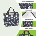 thumbnail image 4 of Garden Tool Bag,Pioneer Flower Floral Print Pattern Garden Tool Organizer,Garden Gifts,Waterproof Multi-Pocket Garden Tool Storage 11.8x5.5x11.4 Inch(Tools NOT Included), 4 of 6