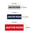 thumbnail image 2 of Basic Janitor Room Sign (White) - Small, 2 of 5