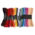 thumbnail image 1 of Hilo de bordar de 24 colores, punto de cruz a mano, hilo de coser, ovillos artesanales Tmvgtek Arte deco, 1 of 7