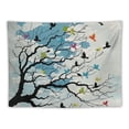 thumbnail image 5 of Orinice Birds Clouds Tree Tapestry Wall Hanging Unique Style Graphic Tapestries Home Wall Decor Art for Living Room Bedroom Apartment Farmhouse Dorm 60x50inch, 5 of 6