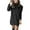 Black sweater dress for women, variant on Fanxing Sweater Dresses for Women 2025 Turtle Neck Long Sleeve Ribbed Cocktail Dress Sexy Fashion Knit Mini Dress