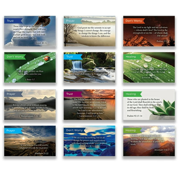 Pass Along Scripture Cards Variety Pack of 60 - Assortment 12