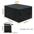 thumbnail image 3 of Billuyoard Cubierta de muebles de esquina de ratán para jardín, juego de protección de sofá impermeable en forma de L para exteriores Jardín y Patio Billuyoard  HA020308-00, 3 of 6