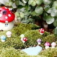 thumbnail image 3 of Yuarrent 100 Uds. Figuras en miniatura de setas de jardín decoración Micro moda Type3, 3 of 6