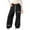 Black, variant on Shadoumai Girl's Baggy Sweatpants Lightweight Knit Straight Leg Trousers With Pockets Athletic Pants For Girls School Wear,Girl Uniform Pants 11-12 Years