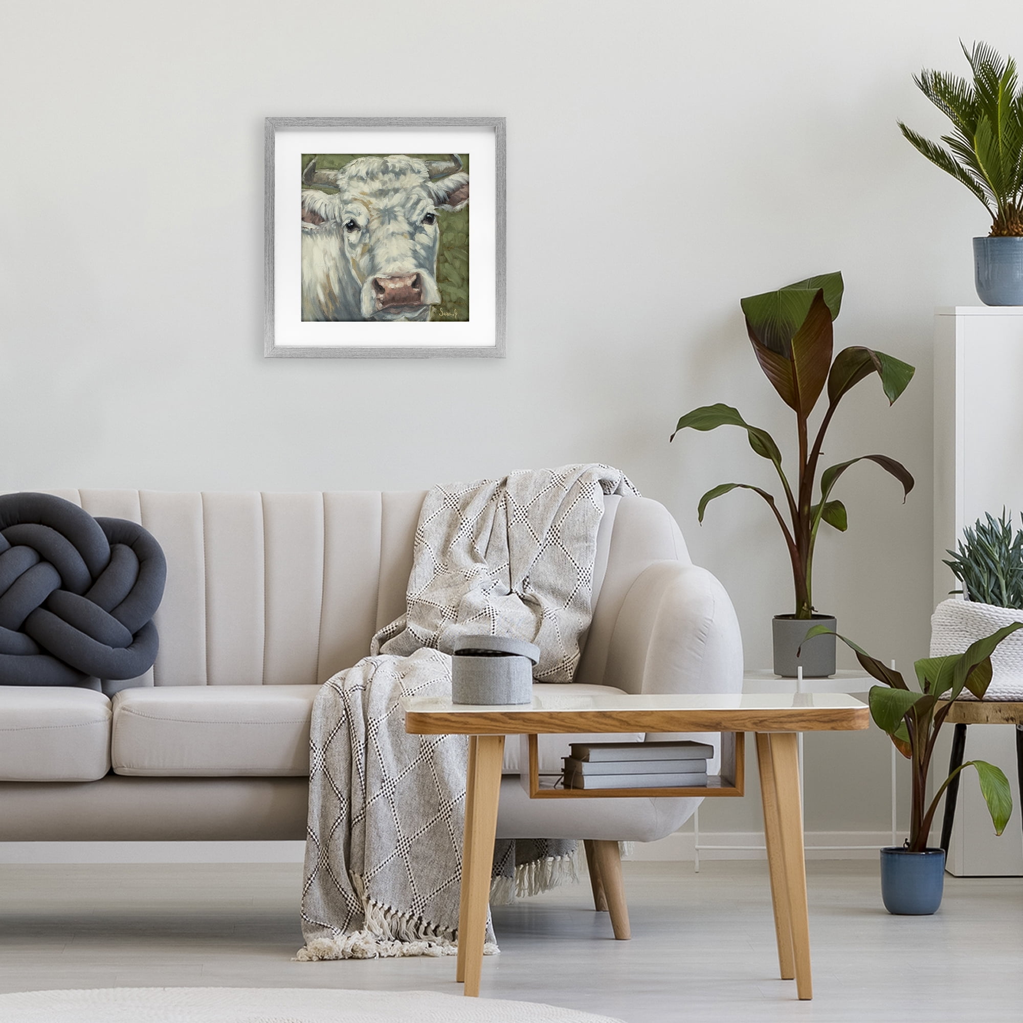 Stupell Industries Pearl Of The Pasture Gray Framed Print Under Glass, design by Sara G. Designs
