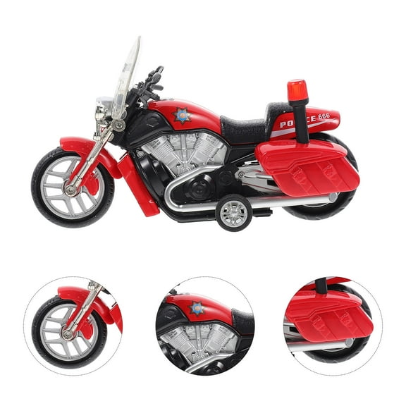 LEORX Kids Motorbike Toy with Police Design for Parent Child Playtime 1Pack
