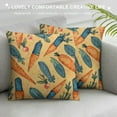thumbnail image 3 of JEUXUS  Easter Pillow Cover Carrors Decorations Holiday Farmhouse Spring Pillow Case for Home Sofa Couch Decor (Orange), 3 of 5