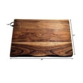 thumbnail image 4 of Mountain Woods Brown Hand Crafted LIVE EDGE Cutting Board/Serving Tray made w/ Solid Acacia Hard Wood - 18", 4 of 7
