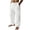 White, variant on KyCheLot Mens Lounge Pants Cotton Linen Breathable Comfy Mid Waist Drawstring Casual Pants Vacation