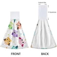 thumbnail image 4 of Coolnut 2 Pieces Cute Owl Kitchen Towels with Hanging Loop, Soft Microfiber Absorbent Hanging Hand Towel for Kitchen Bathroom Mudroom Laundry Room, 12x17 in Wash cloth, 4 of 7