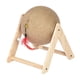 thumbnail image 4 of Poste rascador para gatos, pelota de juguete, soporte de madera, Protector de muebles en forma de V, duradero con campana y pluma interactiva para, 4 of 9