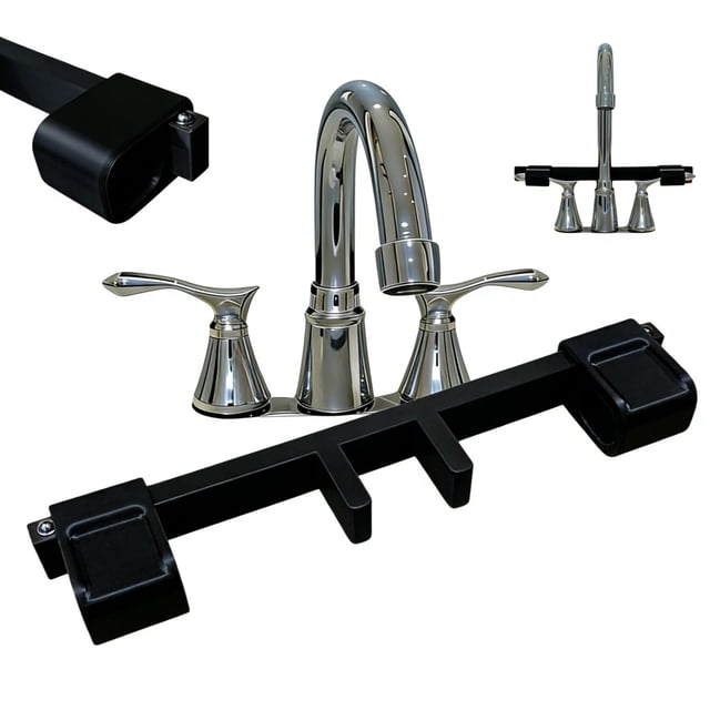 BotaniNest Universal Faucet Handle Lock For Double Child & Guard With Central Slip Kitchen Bathroom Stopper Flooding