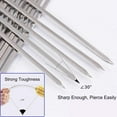 thumbnail image 5 of 12PCS Kabob Skewers Flat Metal BBQ Barbecue Skewer 15" Long Stainless Steel Shish Kebob Sticks Wide Reusable Grilling Skewers Set for Meat Shrimp Chicken Vegetable, 12 Pack, 5 of 8