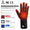 thumbnail image 6 of Snow Deer Heated Glove Liners for Men Women, Rechargeable Battery Electric Heated Gloves Winter Warm Glove Liners for Arthritis Raynaud, Thin Gloves Riding Ski Snowboarding Hiking Cycling, 6 of 10