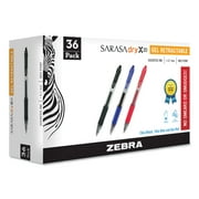 Zebra Pen, ZEB46730, Sarasa jel Retractable Pens