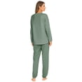 thumbnail image 3 of MintLimit Women's Solid Pajamas Sets Long Sleeve Tops and Jogging Pants Lounge Sleepwear Pjs Set, 3 of 4