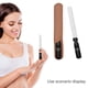 thumbnail image 4 of Lima de uñas de acero inoxidable con mango antideslizante y estuche de cuero, doble cara y lima las uñas fácilmente para hombres y mujeres, 4 of 5