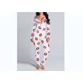 thumbnail image 1 of Mialoley Combinaison de Sommeil pour Femmes Manches Longues Col en V Imprimé Pyjama de Noël, 1 of 3