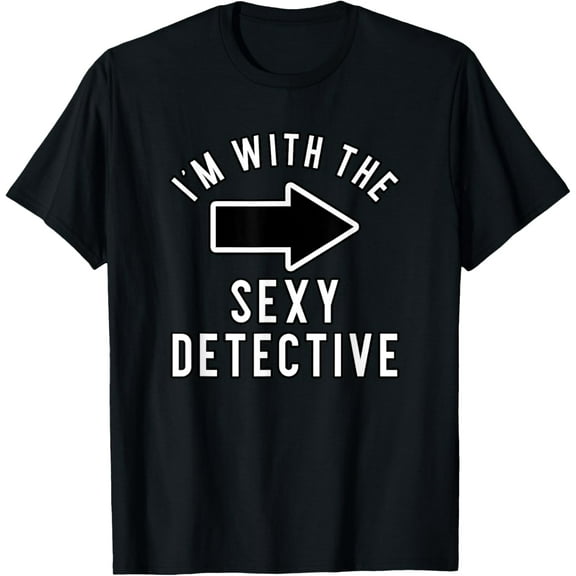 Couples Halloween Costume Shirts I'm With The Sexy Detective T-Shirt