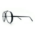 thumbnail image 6 of Iconic Tear Drop Thick Dimensional Metal Rim Racer Fashion Eyeglasses Black, 6 of 7