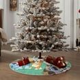 thumbnail image 3 of Lsque Bluey Print Christmas Tree Skirt with Ties and Velcro,Xmas Holiday Decorations, Adjustable Tree Skirt-30", 3 of 6