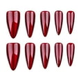 thumbnail image 5 of Red Press On Nails,Press On Nail,Red Vampire Cat Eye Press on Nails Long Stiletto Acrylic Nails Press Ons Holographic Artificial False Fake Nails With Glue on Nails Glitter(Glue), 5 of 9